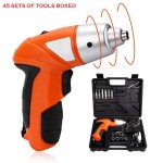 Επαναφορτιζόμενο Ηλεκτρικό Κατσαβίδι Tuoye 45 pcs Cordless Screwdriver Tool Set